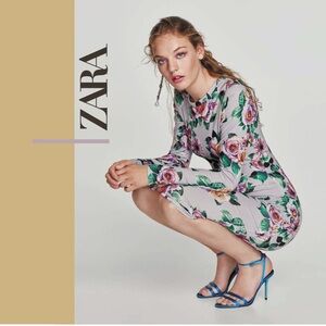 Zara Floral Print Dress - Multicolor